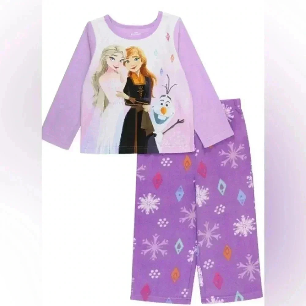 Toddler Girls Frozen Top and Pajama, 2 Piece Set Size 2T NWT